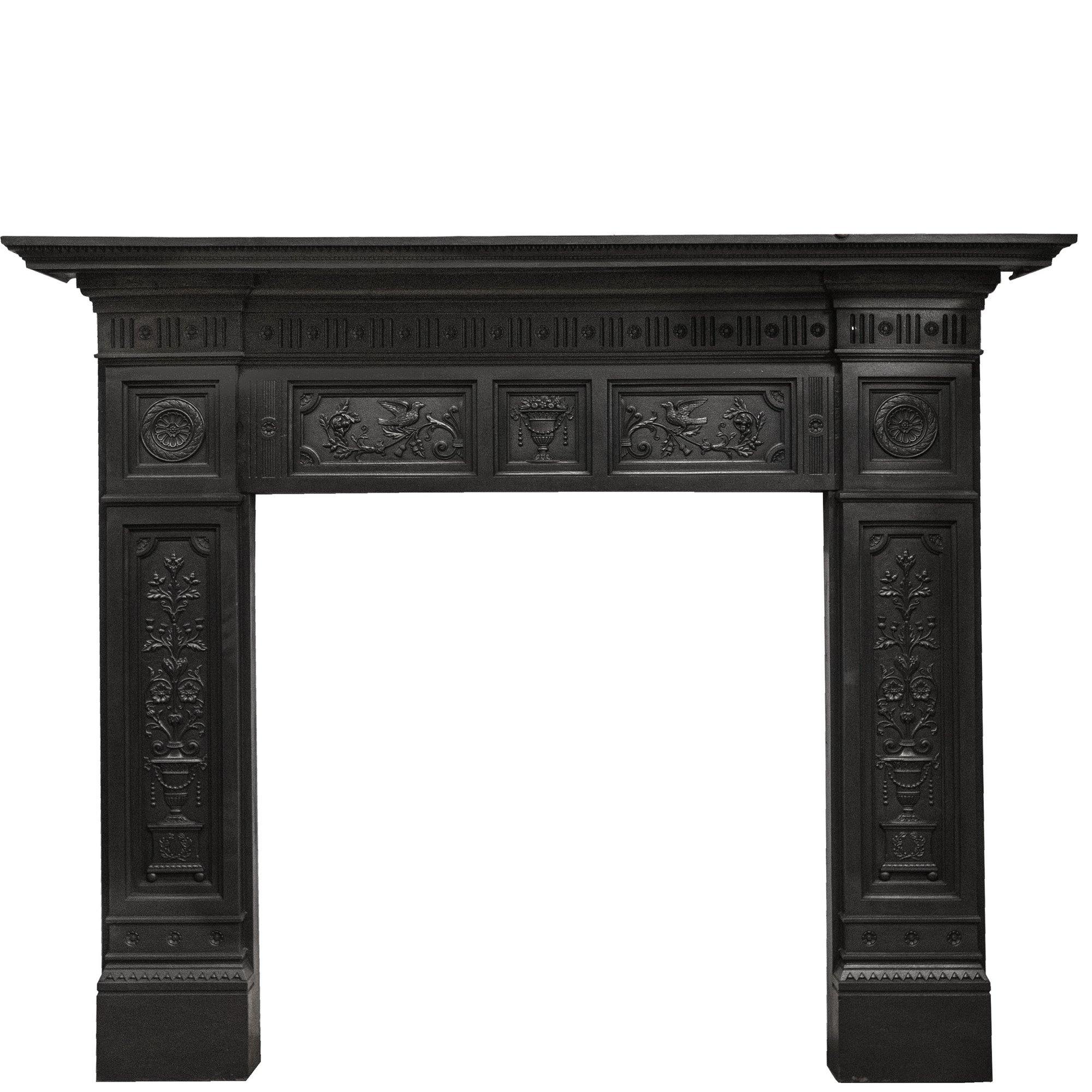 Antique Cast Iron Fireplace Surrounds | Chimneypieces | Mantels