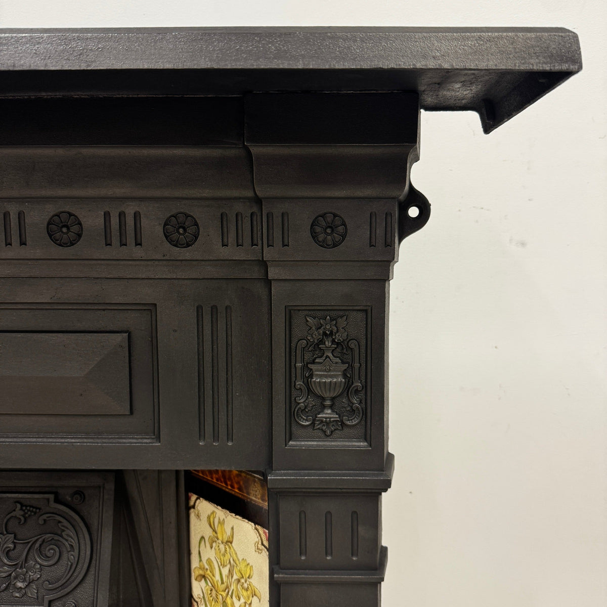 Antique Victorian Tiled Cast Iron Combination Fireplace | The Architectural Forum