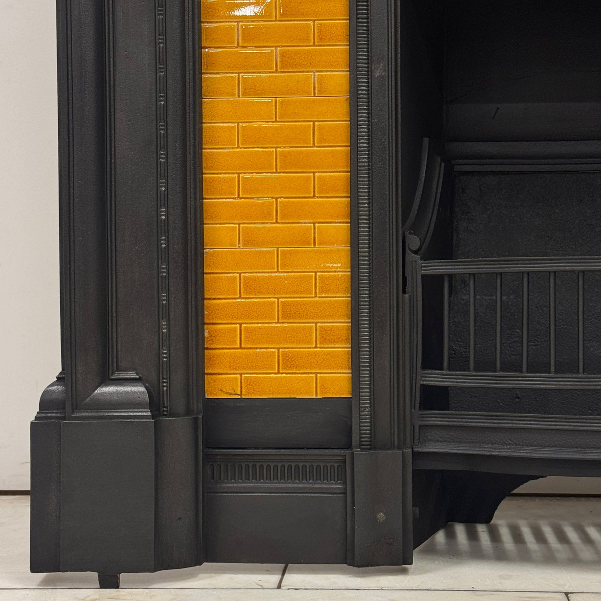 Antique Victorian Tiled Cast Iron Combination Fireplace | The Architectural Forum