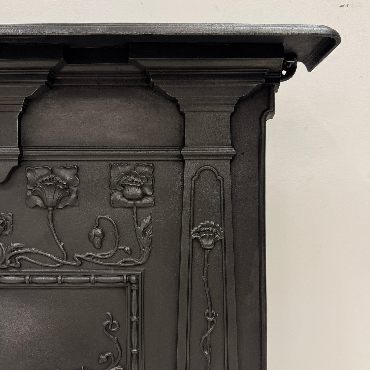 Antique Art Nouveau Cast Iron Combination Fireplace | The Architectural Forum