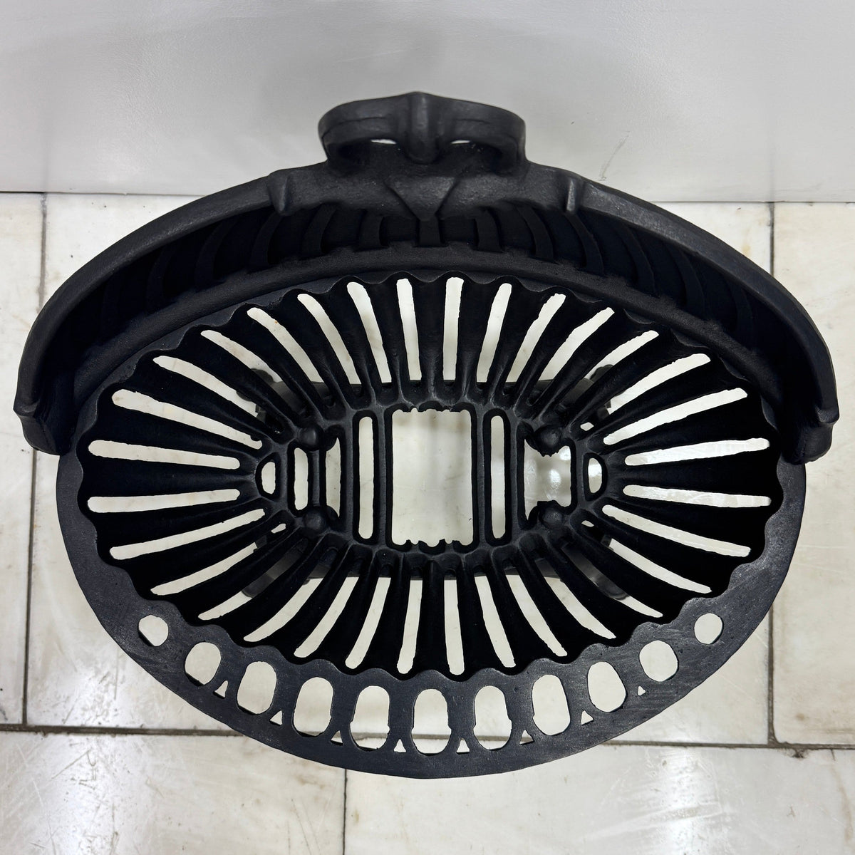 Reclaimed Oval Cast Iron Fire Basket | The Architectural Forum