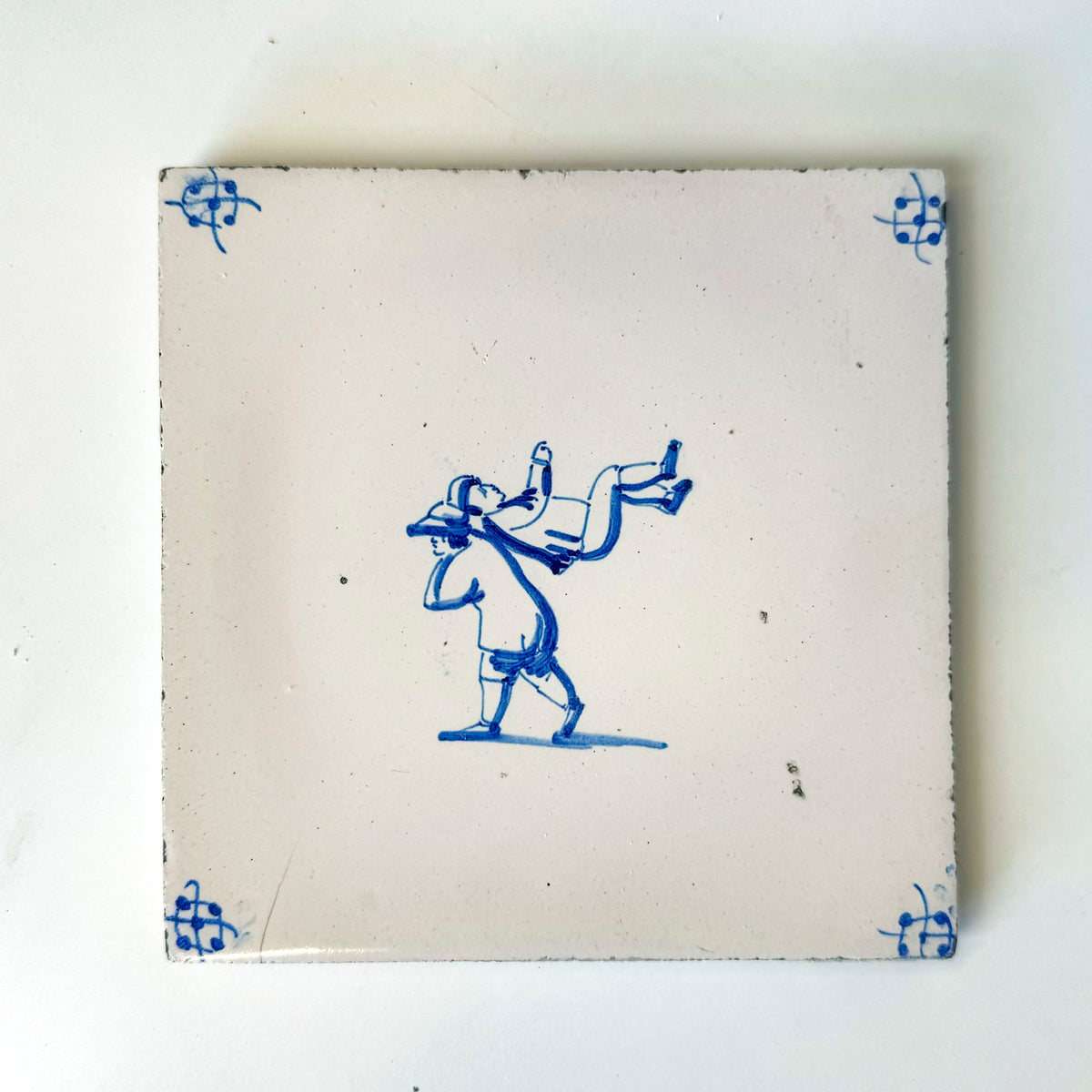 Set of 6 Antique 18th Century Dutch Delft Tiles | The Architectural Forum