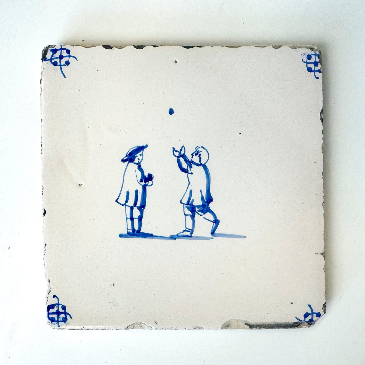 Set of 6 Antique 18th Century Dutch Delft Tiles | The Architectural Forum