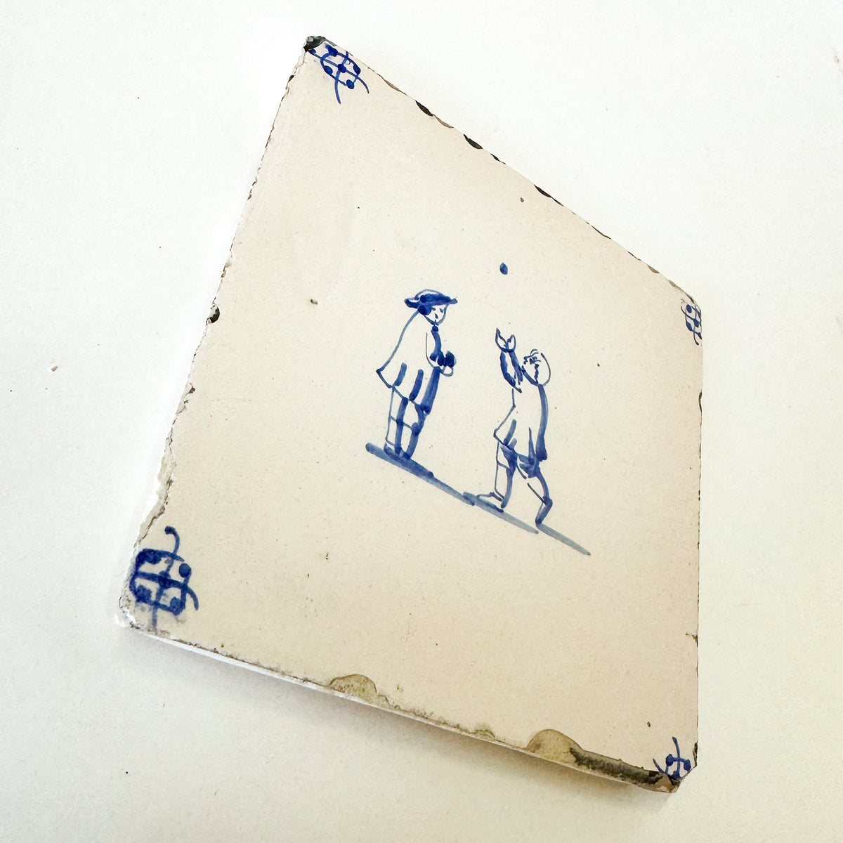 Set of 6 Antique 18th Century Dutch Delft Tiles | The Architectural Forum