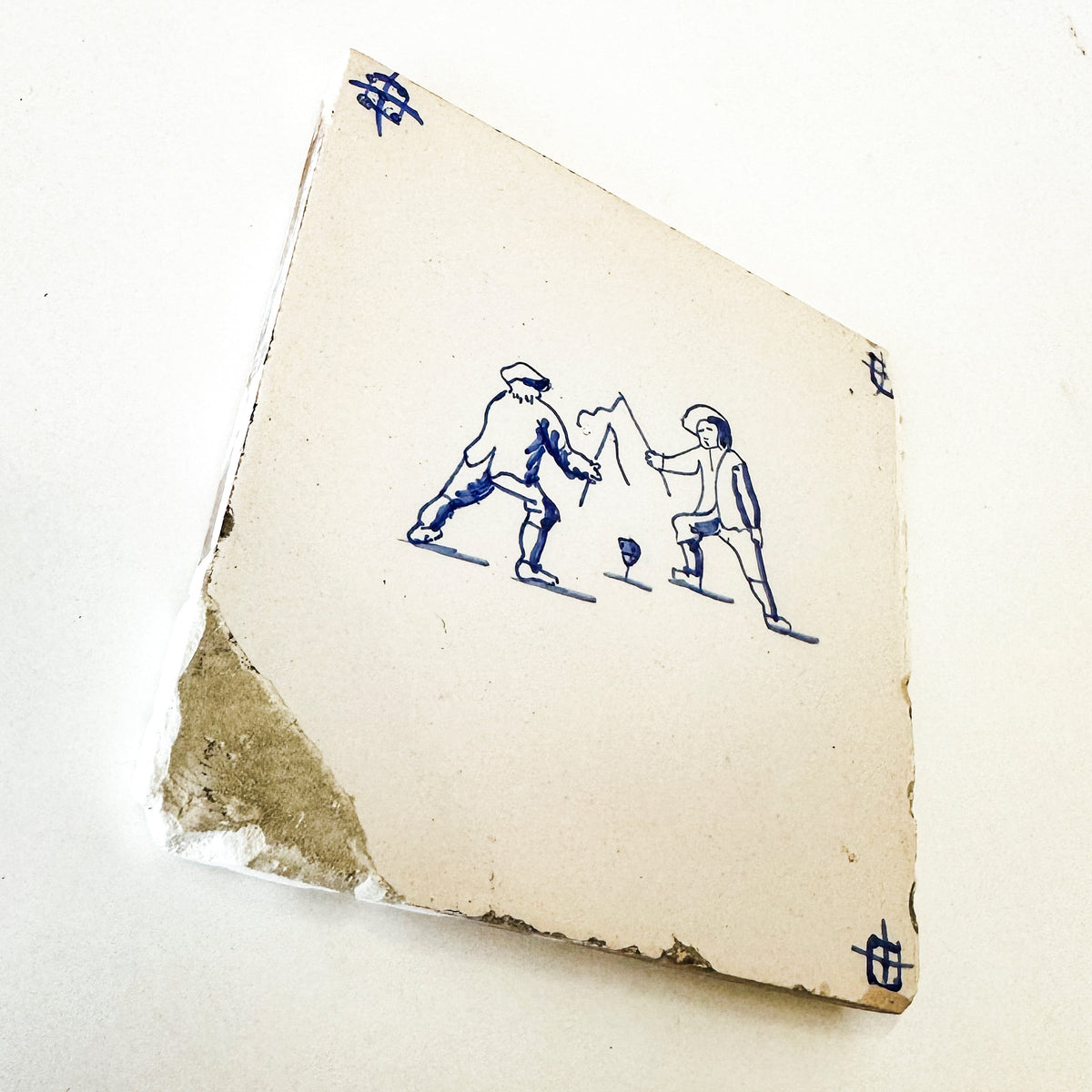 Set of 6 Antique 18th Century Dutch Delft Tiles | The Architectural Forum