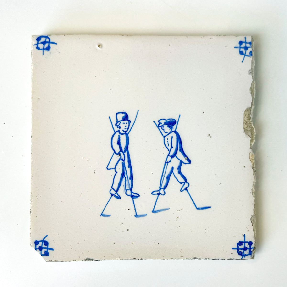 Set of 6 Antique 18th Century Dutch Delft Tiles | The Architectural Forum