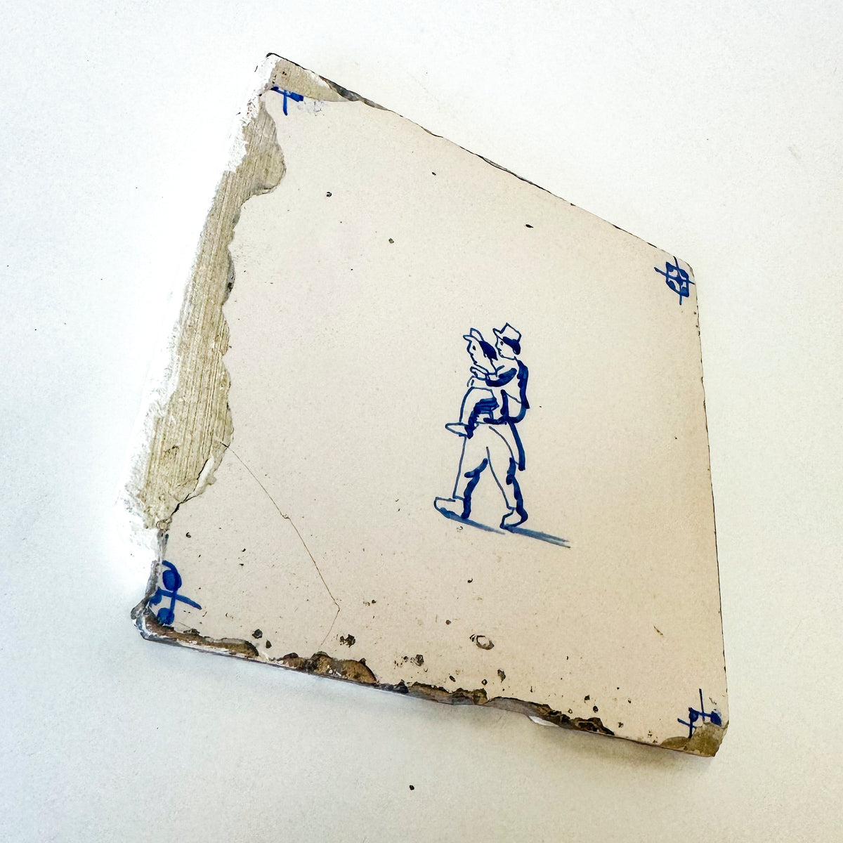 Set of 6 Antique 18th Century Dutch Delft Tiles | The Architectural Forum