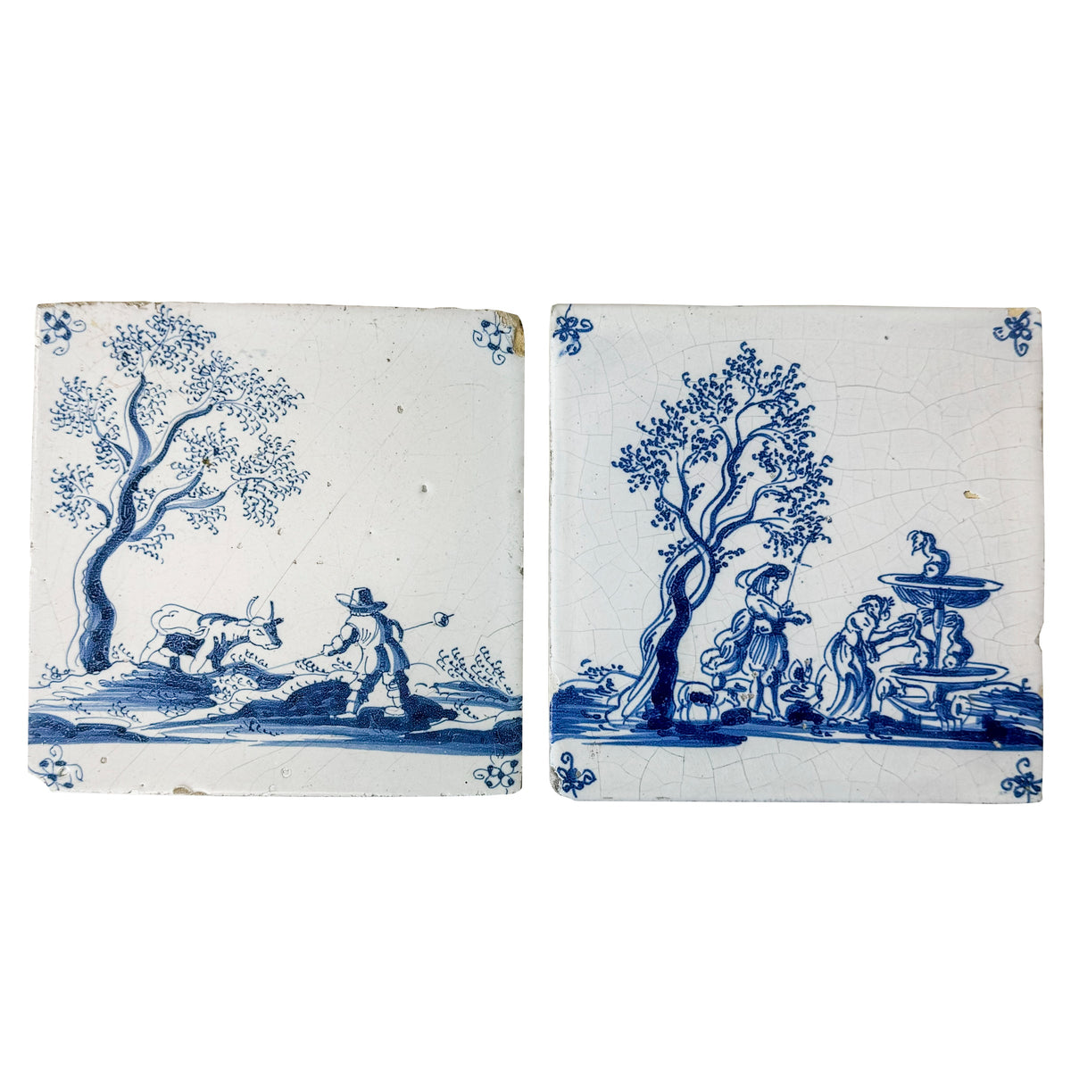Antique 18th Century Dutch Delft Tiles | The Architectural Forum