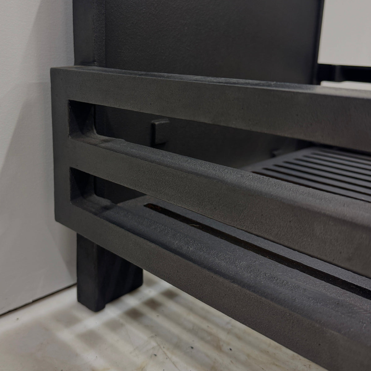 Reclaimed Cast Iron Fire Basket with Backplate | The Architectural Forum