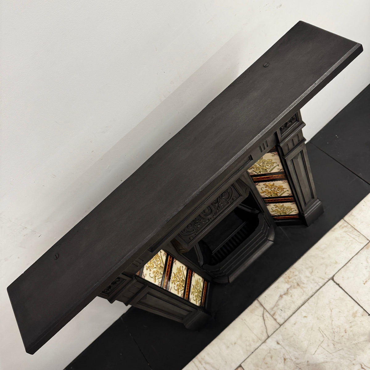 Antique Victorian Tiled Cast Iron Combination Fireplace | The Architectural Forum