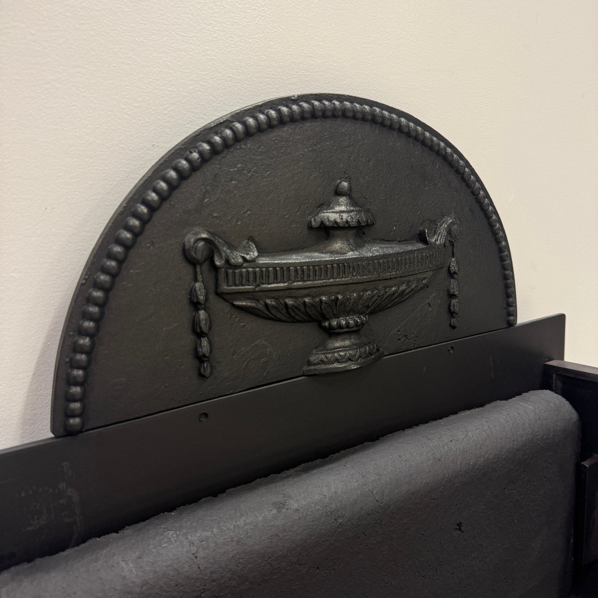 Regency-Style Reclaimed Fire Basket With Brass Finials | The Architectural Forum