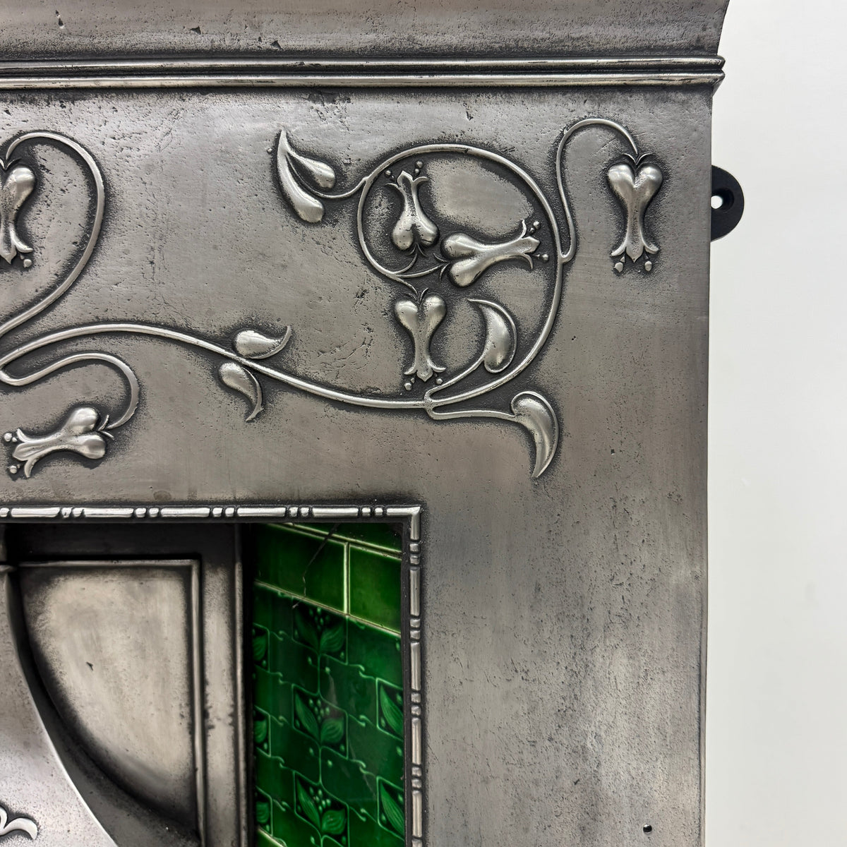 Antique Cast Iron Art Nouveau Combination Fireplace | The Architectural Forum