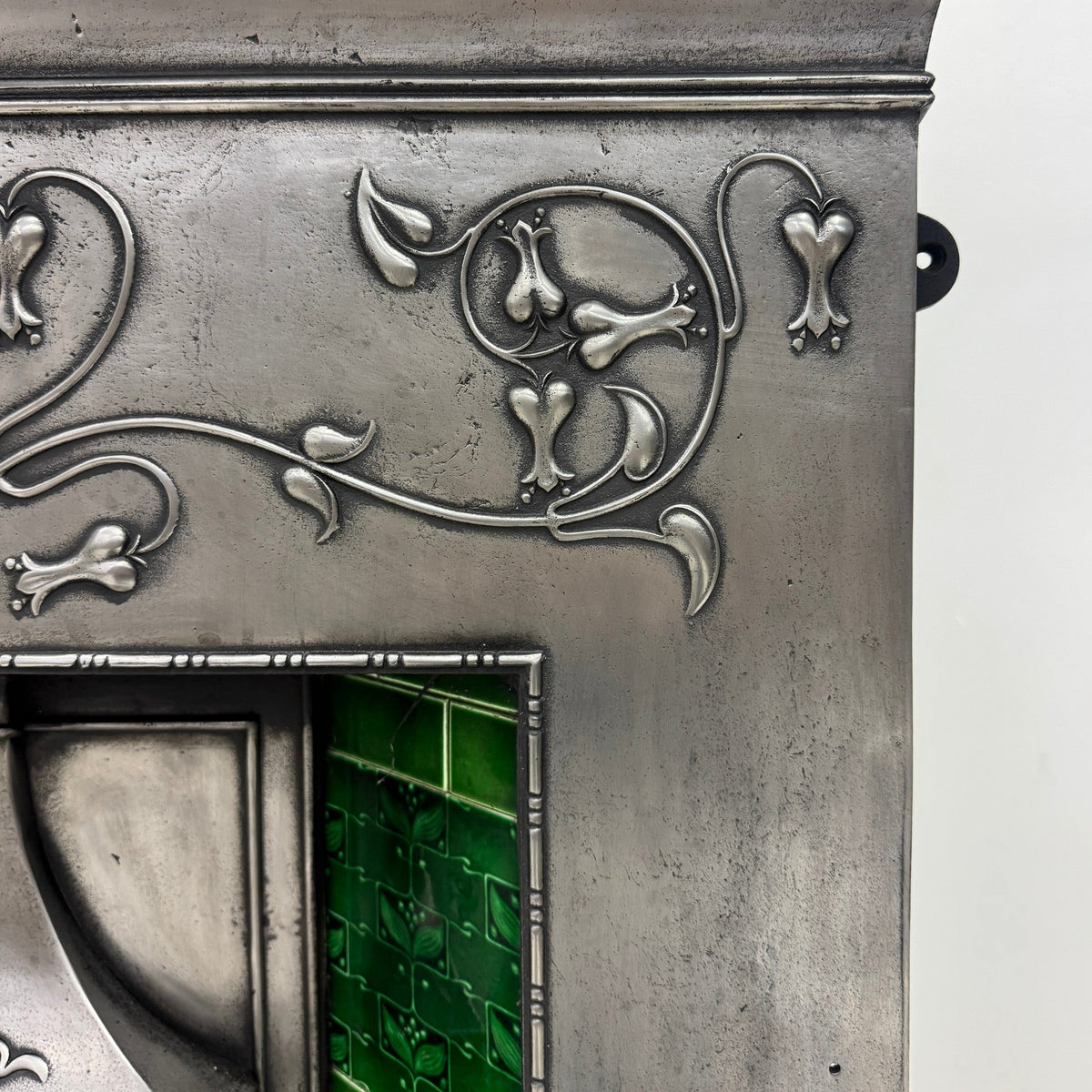 Antique Cast Iron Art Nouveau Combination Fireplace | The Architectural Forum