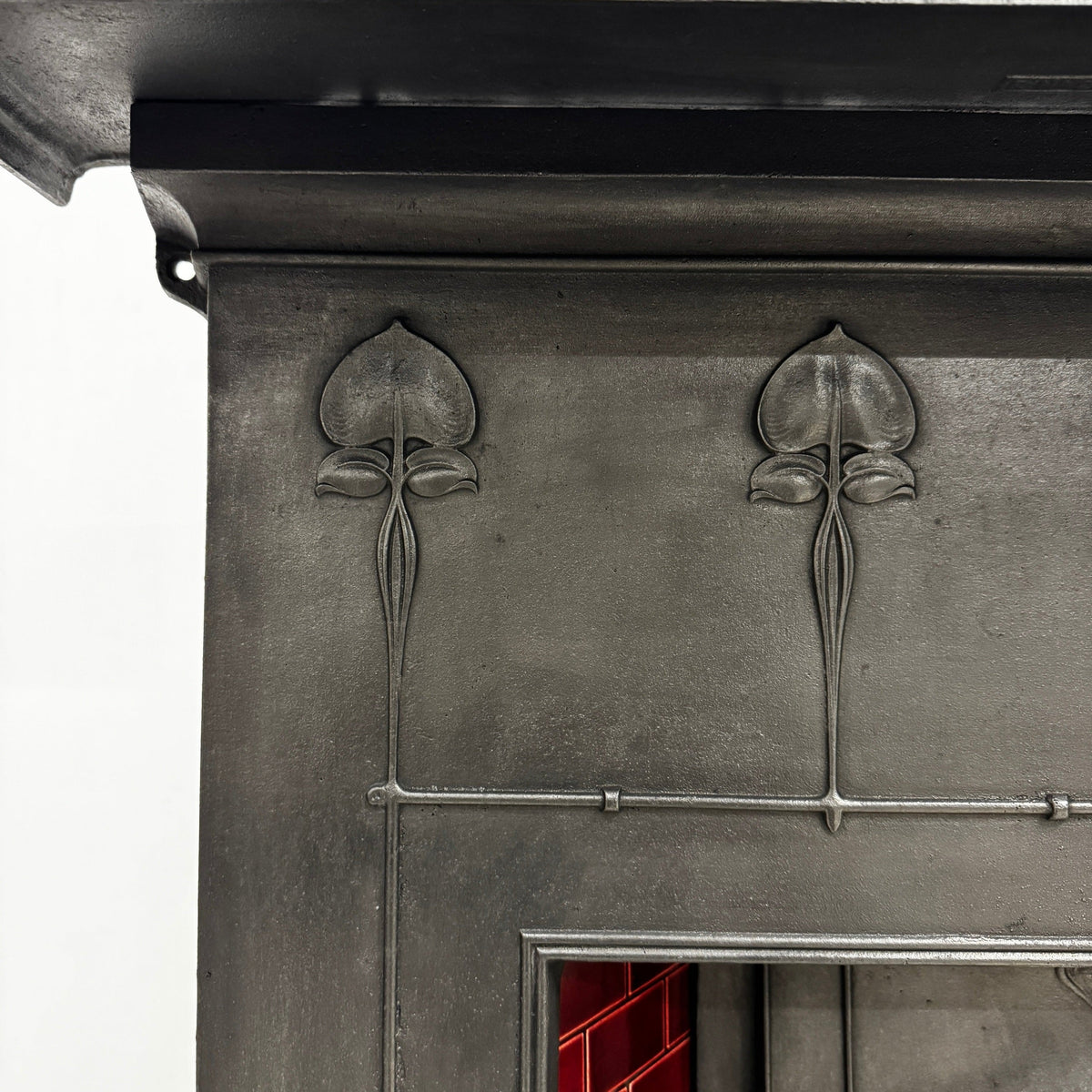 Antique Tiled Cast Iron Combination Fireplace | The Architectural Forum