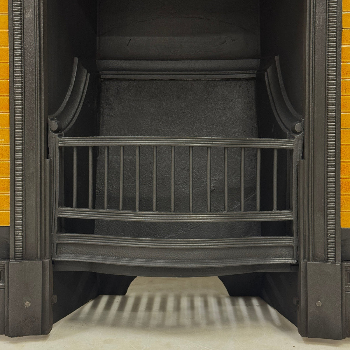 Antique Victorian Tiled Cast Iron Combination Fireplace | The Architectural Forum