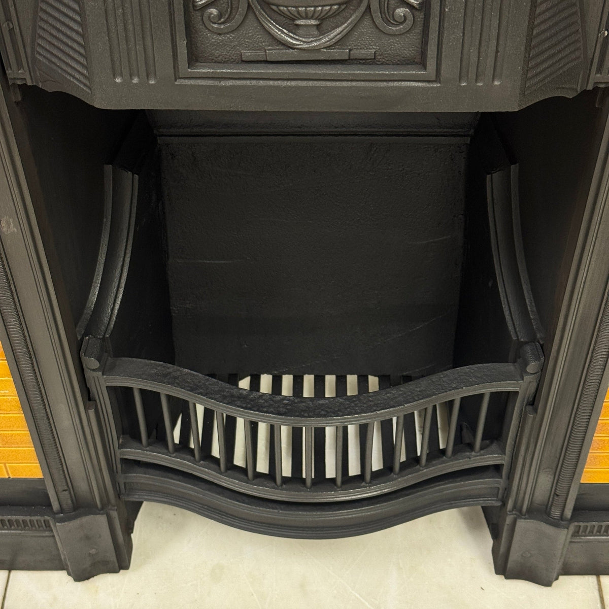 Antique Victorian Tiled Cast Iron Combination Fireplace | The Architectural Forum