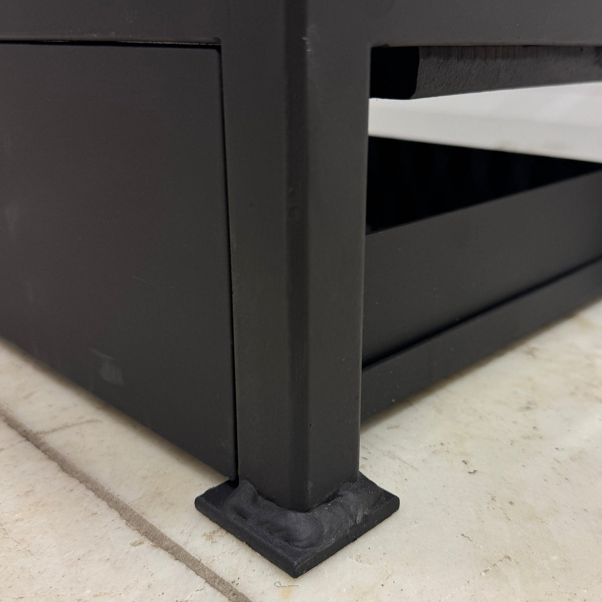 Reclaimed Cast Iron Fire Basket With Ash Pan | The Architectural Forum