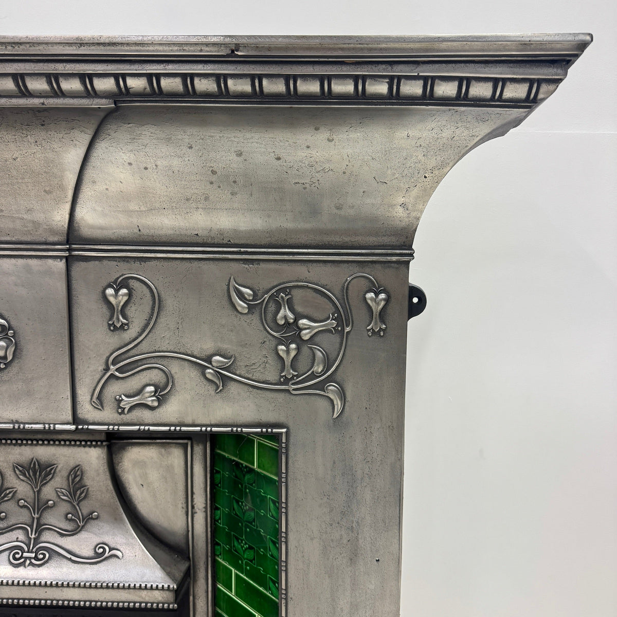 Antique Cast Iron Art Nouveau Combination Fireplace | The Architectural Forum