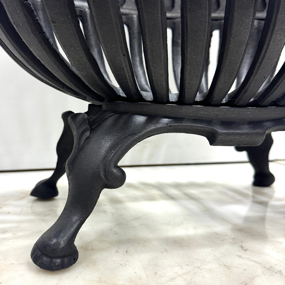 Reclaimed Oval Cast Iron Fire Basket | The Architectural Forum