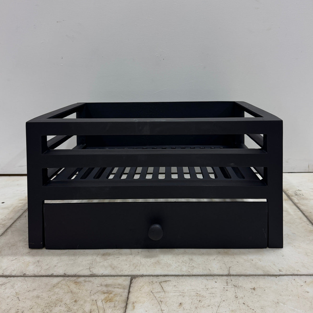 Reclaimed Cast Iron Fire Basket With Ash Pan Cover | The Architectural Forum