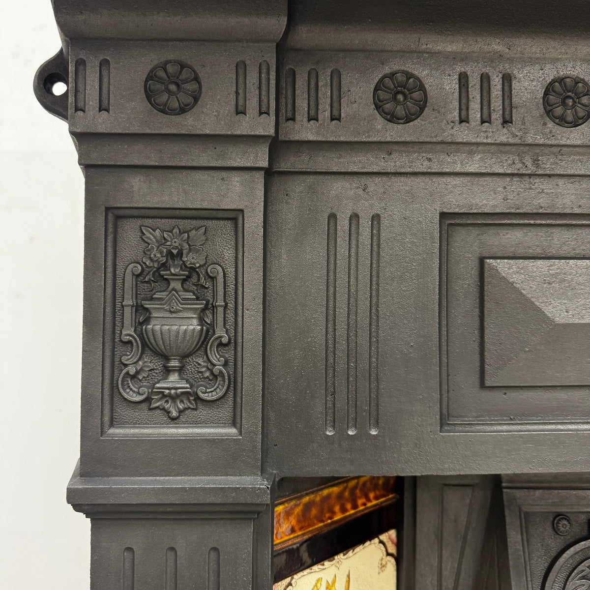 Antique Victorian Tiled Cast Iron Combination Fireplace | The Architectural Forum