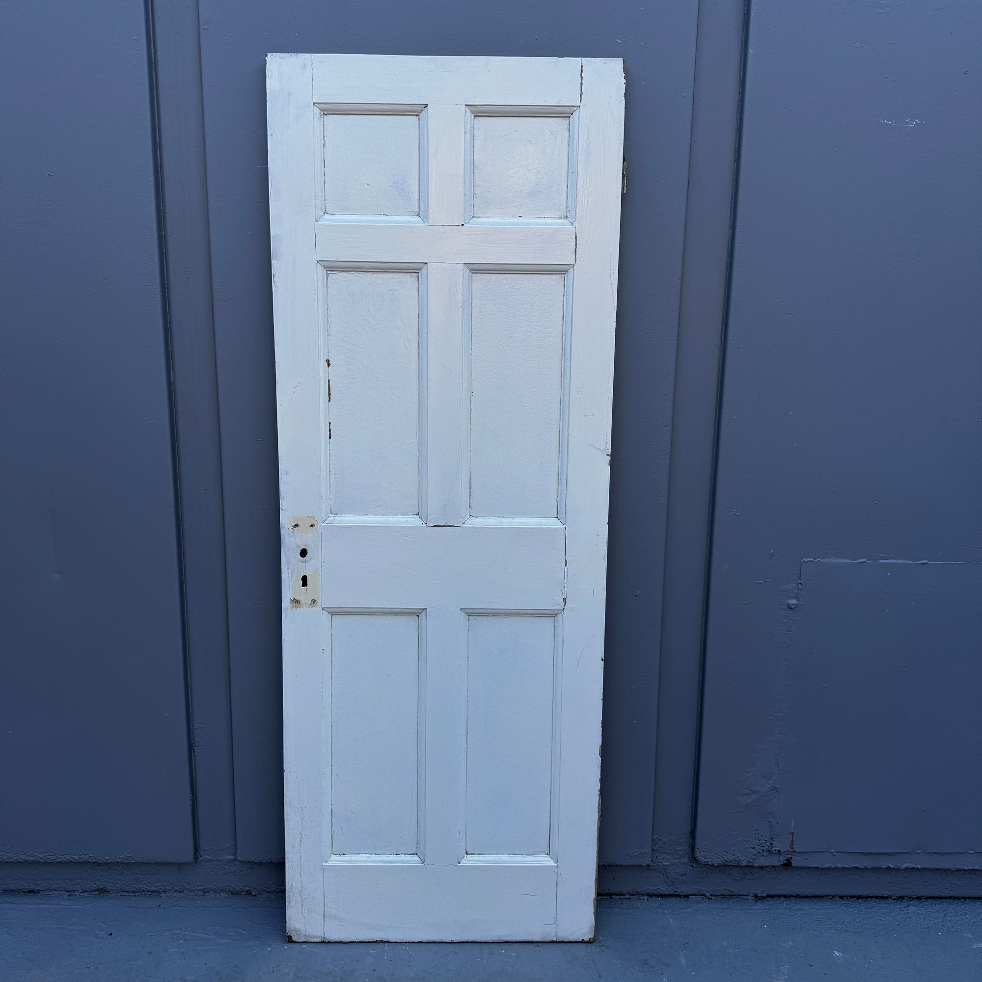 Antique Georgian 6 Panel Door - 192cm x 71cm | The Architectural Forum