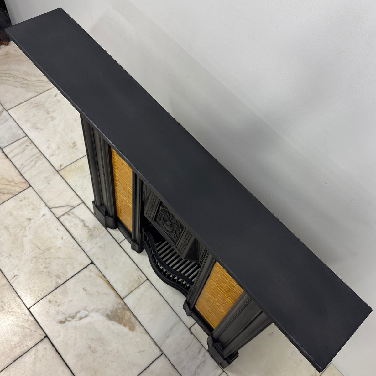 Antique Victorian Tiled Cast Iron Combination Fireplace | The Architectural Forum