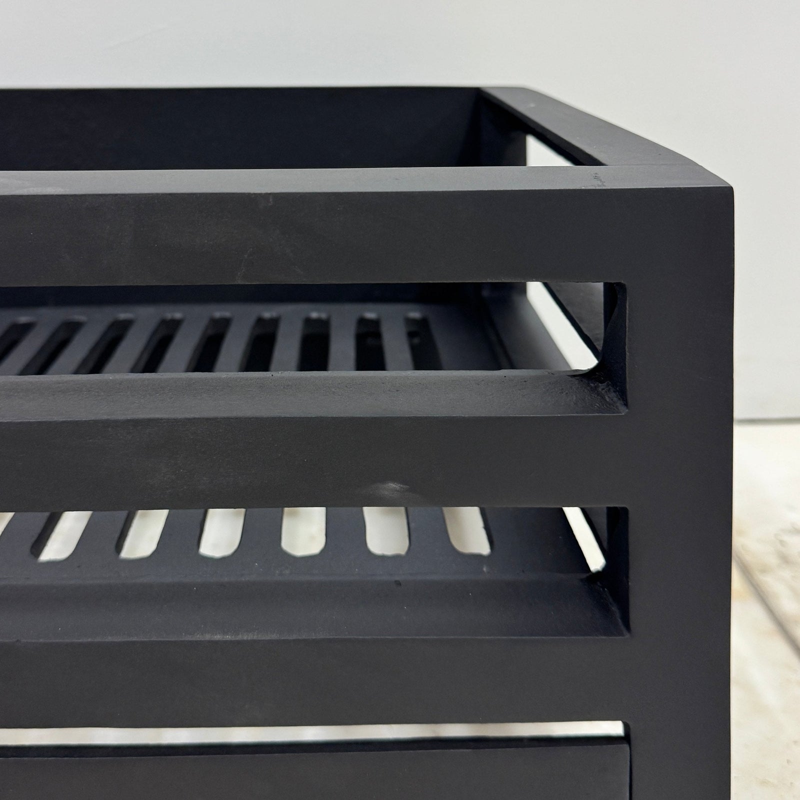 Reclaimed Cast Iron Fire Basket With Ash Pan Cover | The Architectural Forum