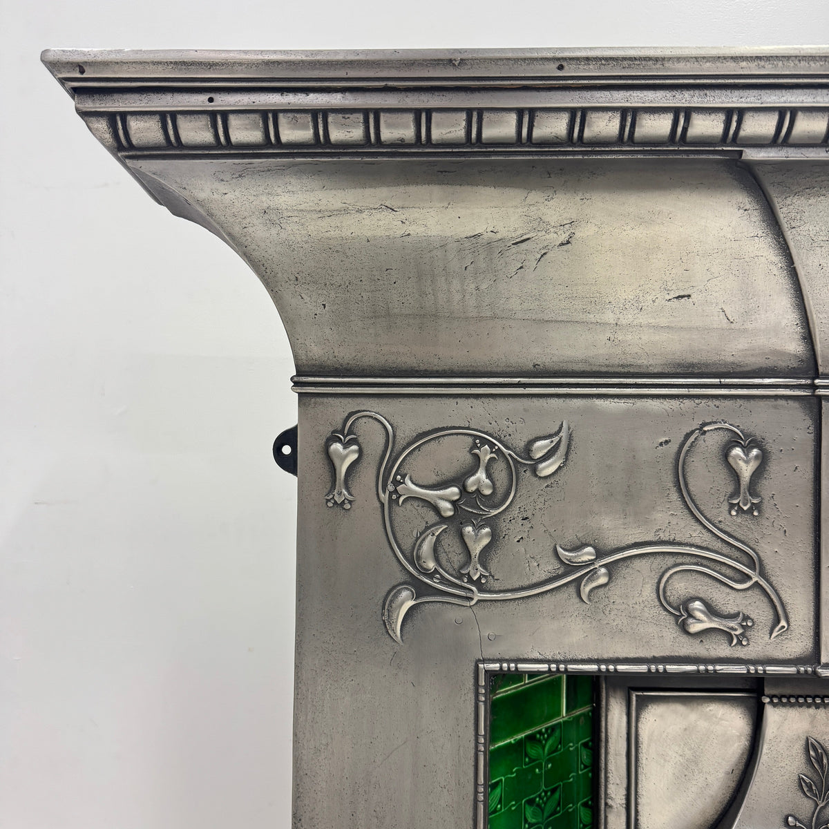 Antique Cast Iron Art Nouveau Combination Fireplace | The Architectural Forum