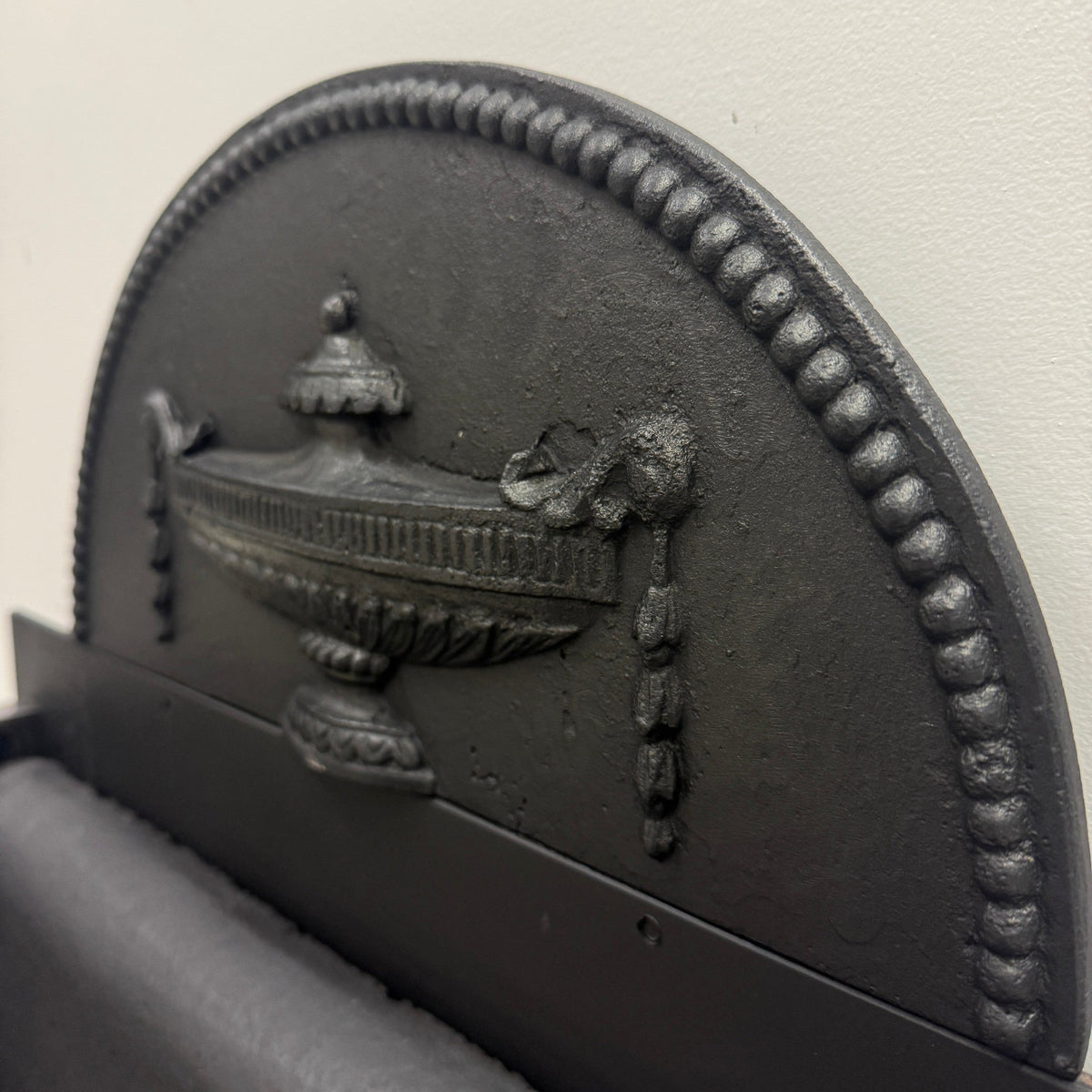 Regency-Style Reclaimed Fire Basket With Brass Finials | The Architectural Forum