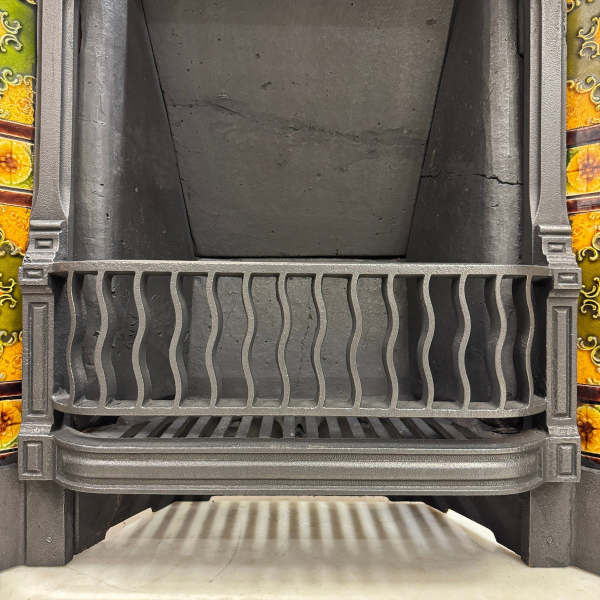 Antique Victorian Tiled Cast Iron Combination Fireplace | The Architectural Forum