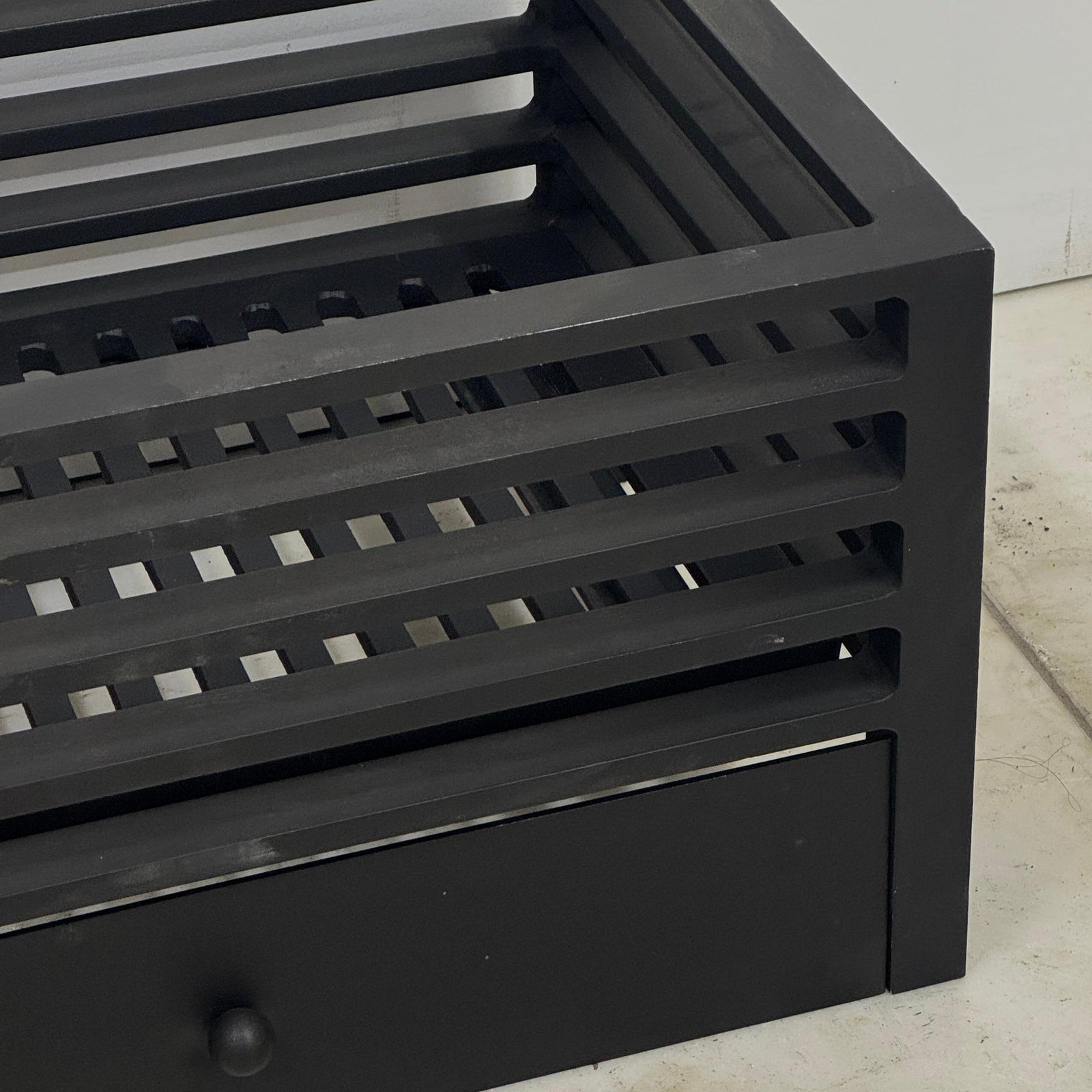 Reclaimed Cast Iron Fire Basket With Ash Pan Cover | The Architectural Forum