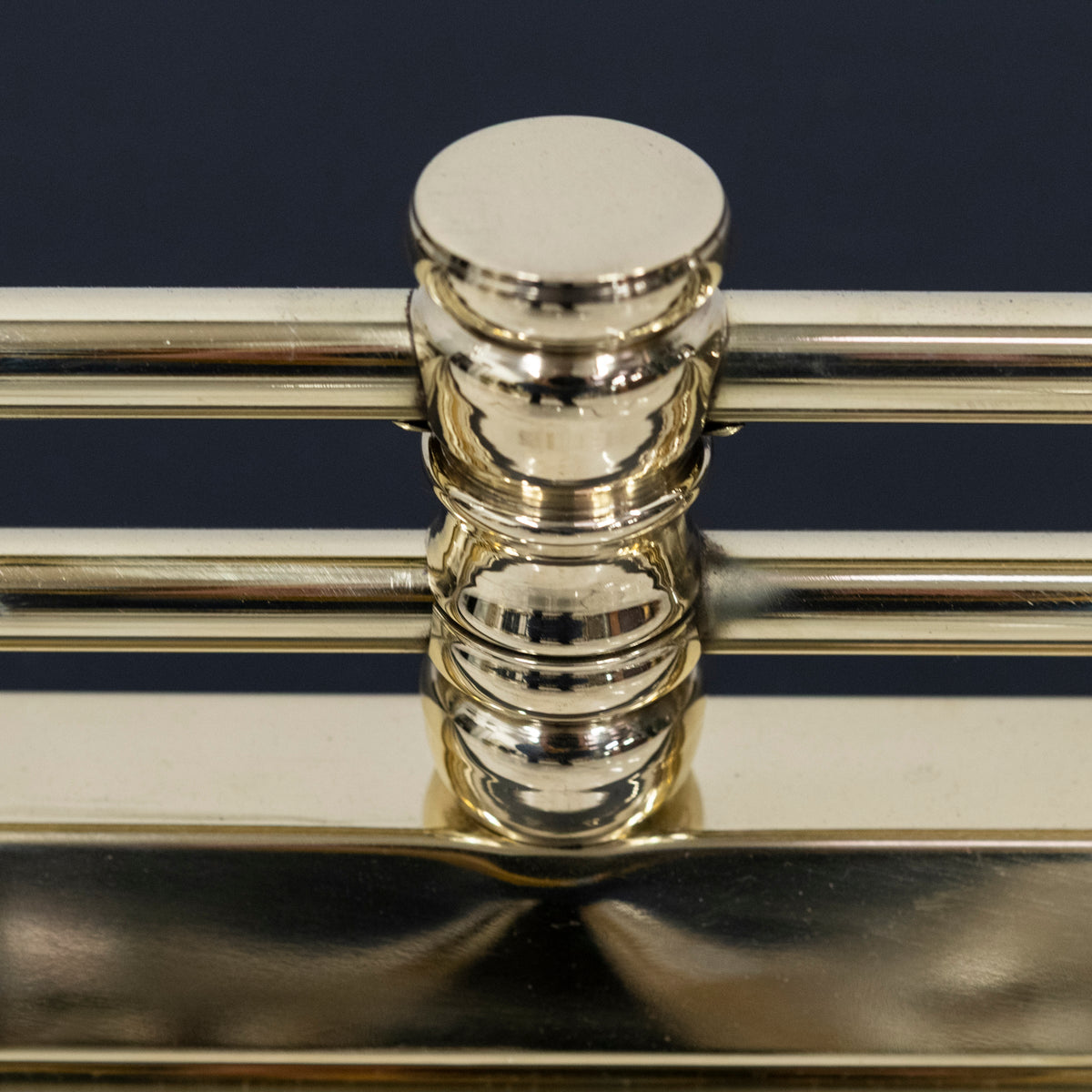 Reclaimed Brass Fireplace Fender Adjustable | The Architectural Forum