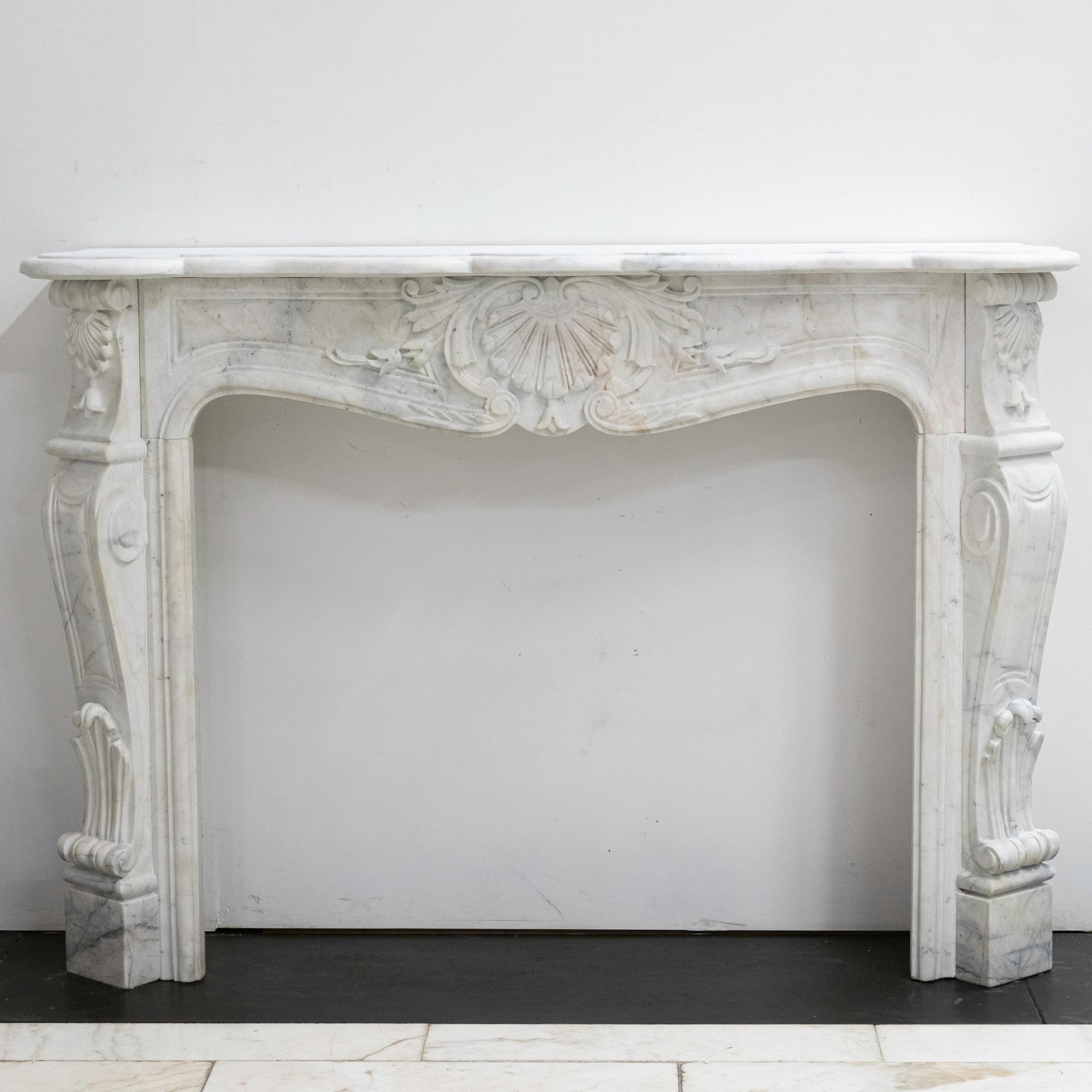 Antique French Style Marble Fireplace Surround | The Architectural Forum