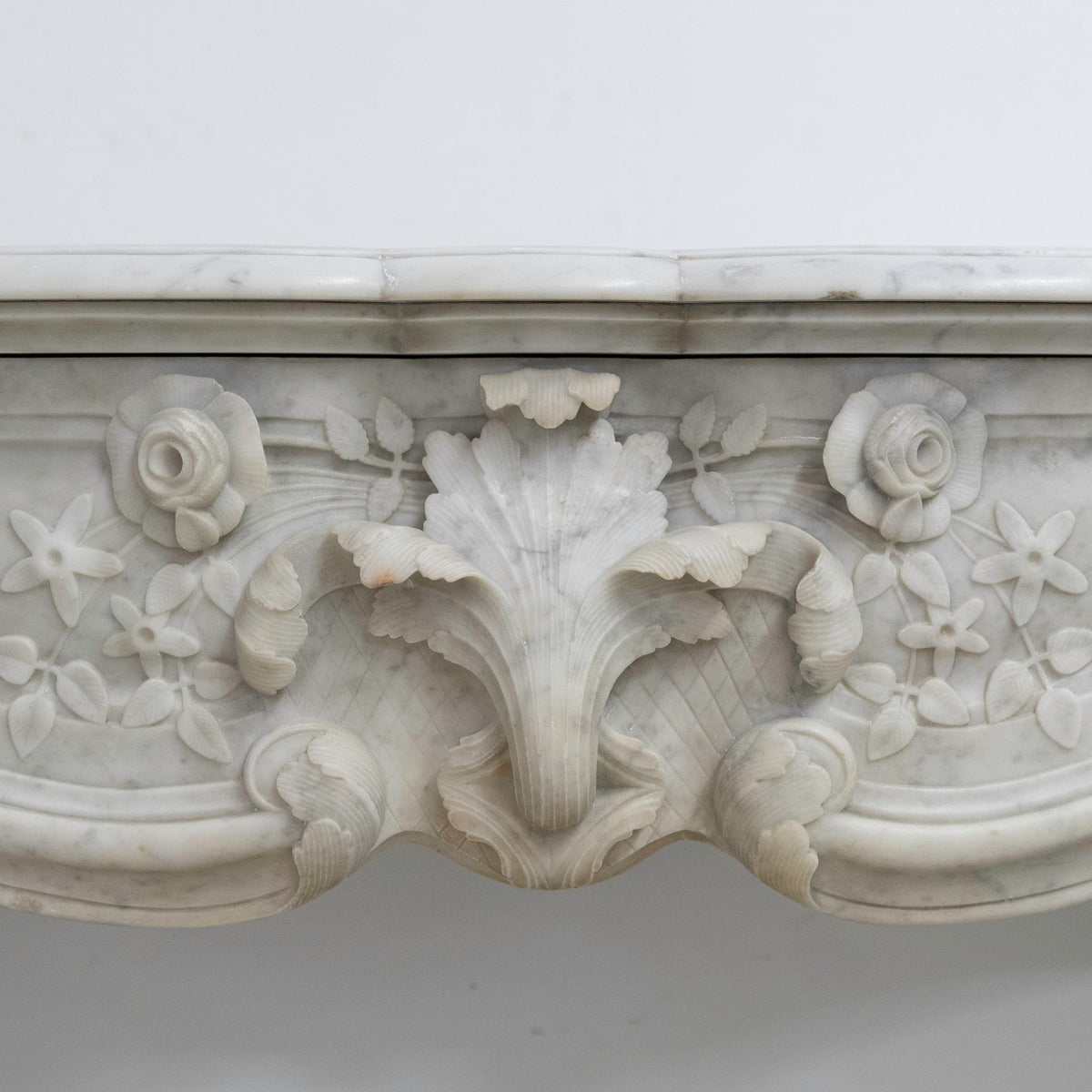 Antique French Style Carrara Marble Chimneypiece | The Architectural Forum