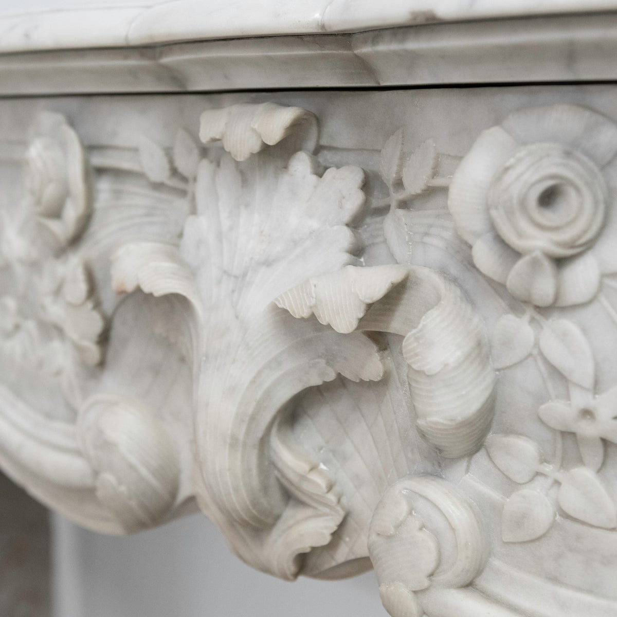 Antique French Style Carrara Marble Chimneypiece | The Architectural Forum