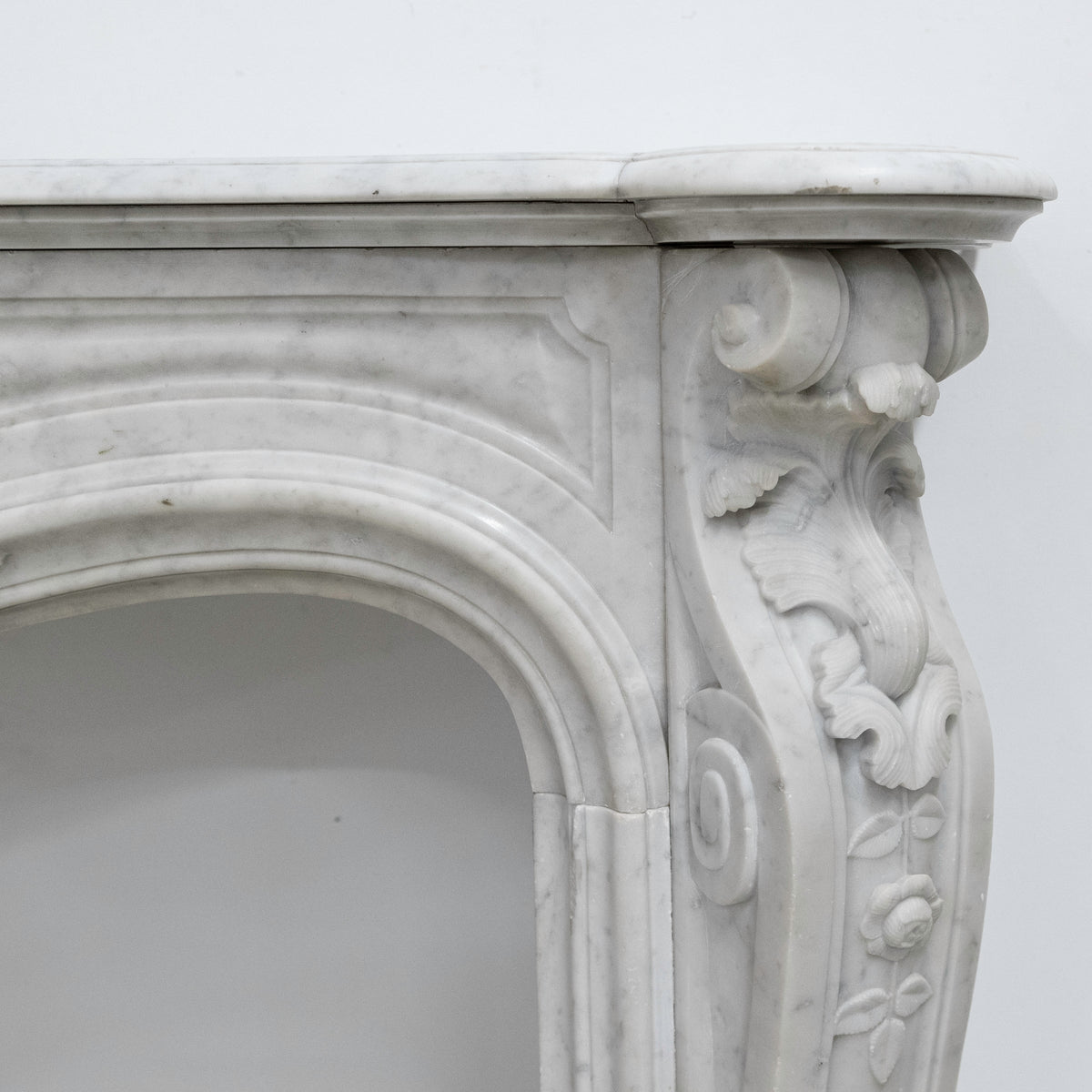 Antique French Style Carrara Marble Chimneypiece | The Architectural Forum