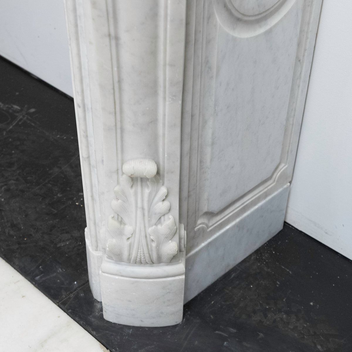 Antique French Style Carrara Marble Chimneypiece | The Architectural Forum