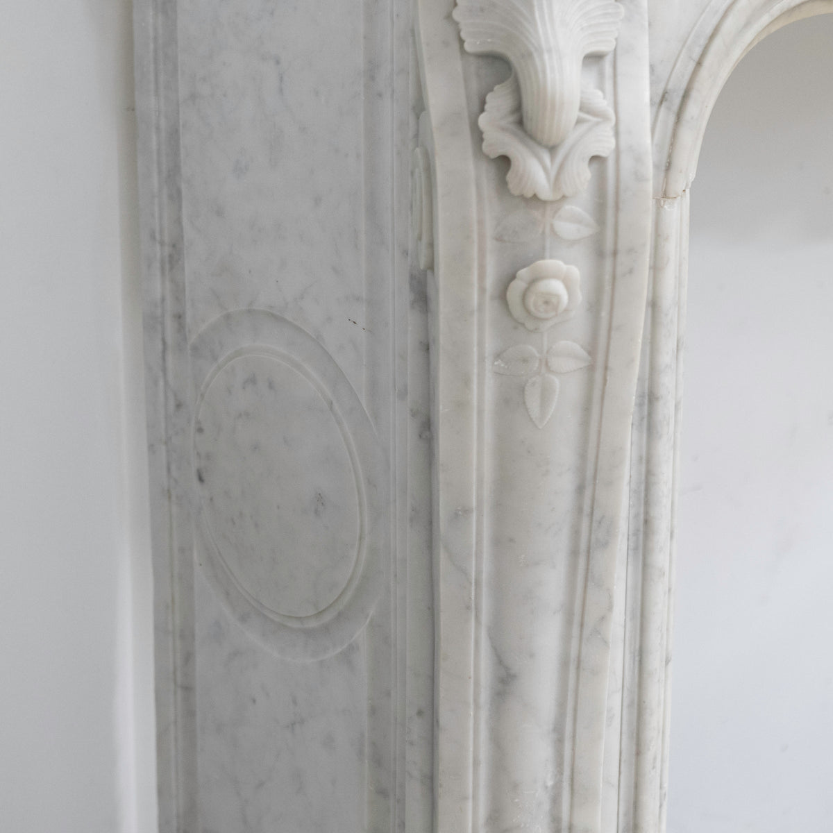 Antique French Style Carrara Marble Chimneypiece | The Architectural Forum