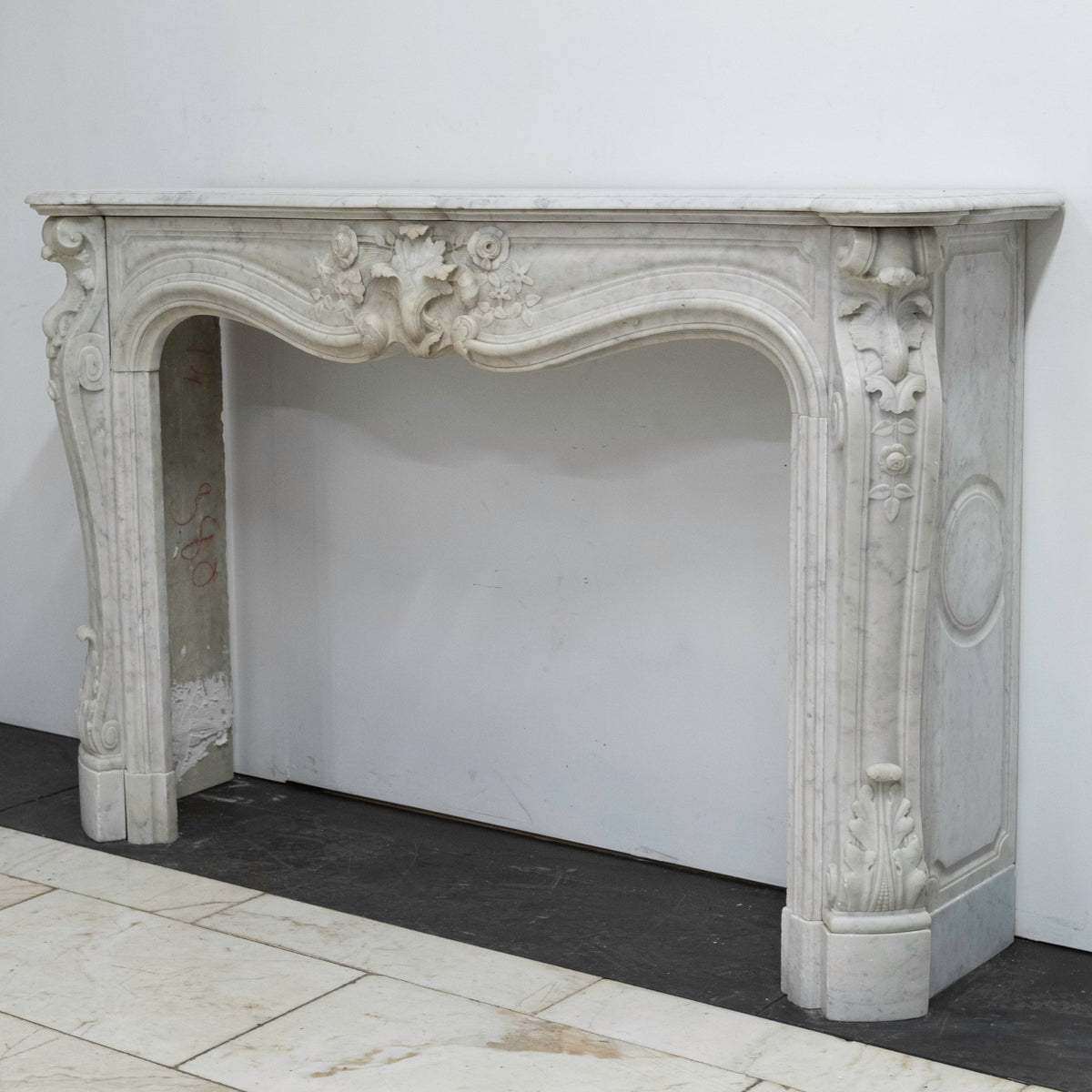 Antique French Style Carrara Marble Chimneypiece | The Architectural Forum
