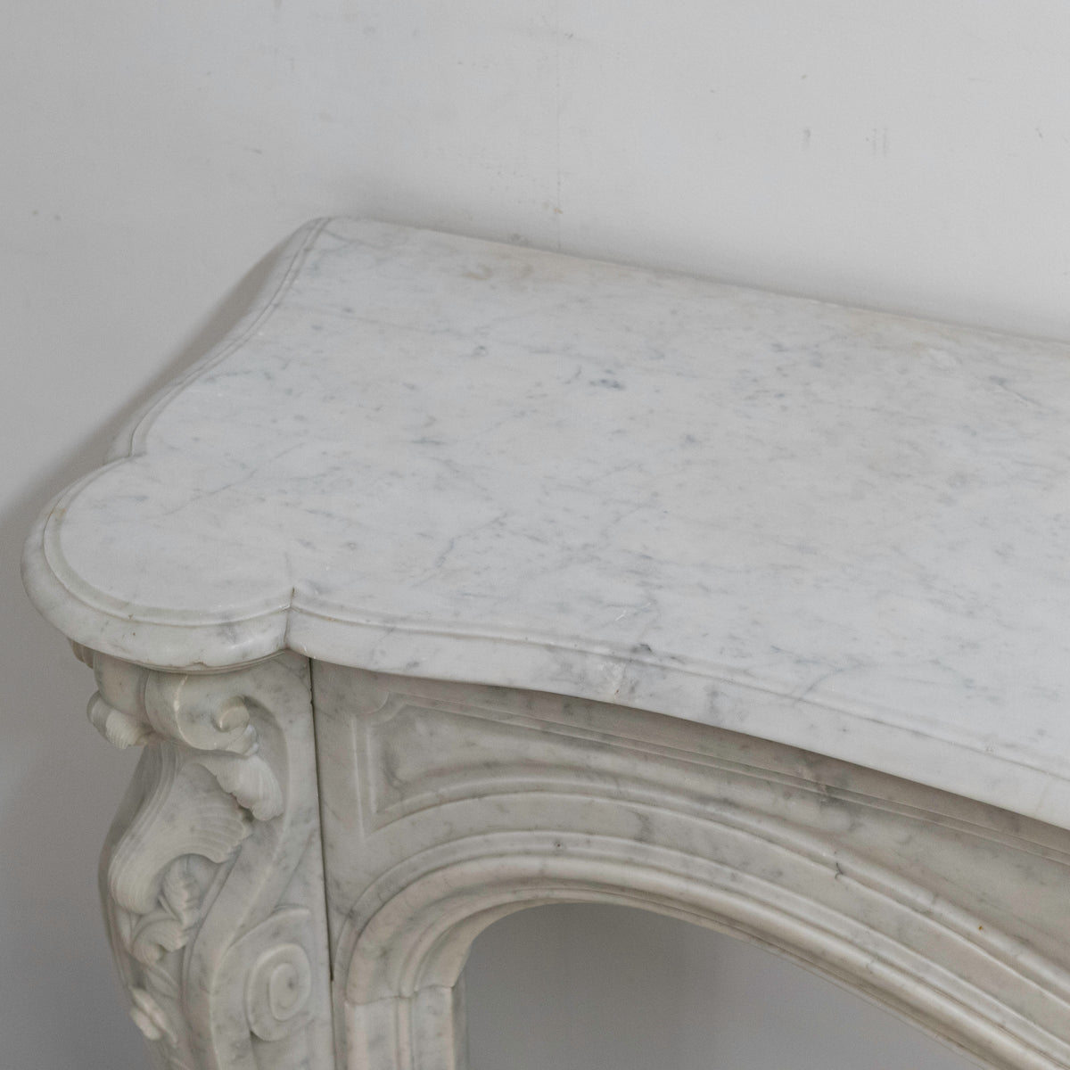 Antique French Style Carrara Marble Chimneypiece | The Architectural Forum