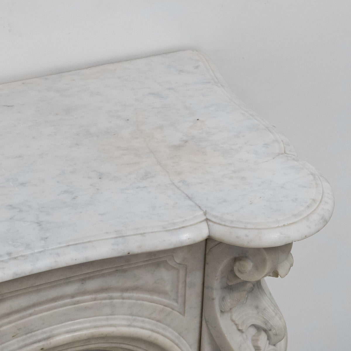 Antique French Style Carrara Marble Chimneypiece | The Architectural Forum