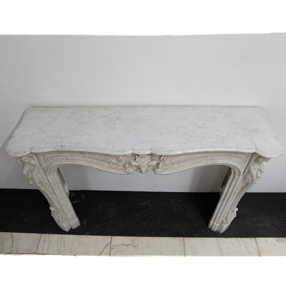Antique French Style Carrara Marble Chimneypiece | The Architectural Forum