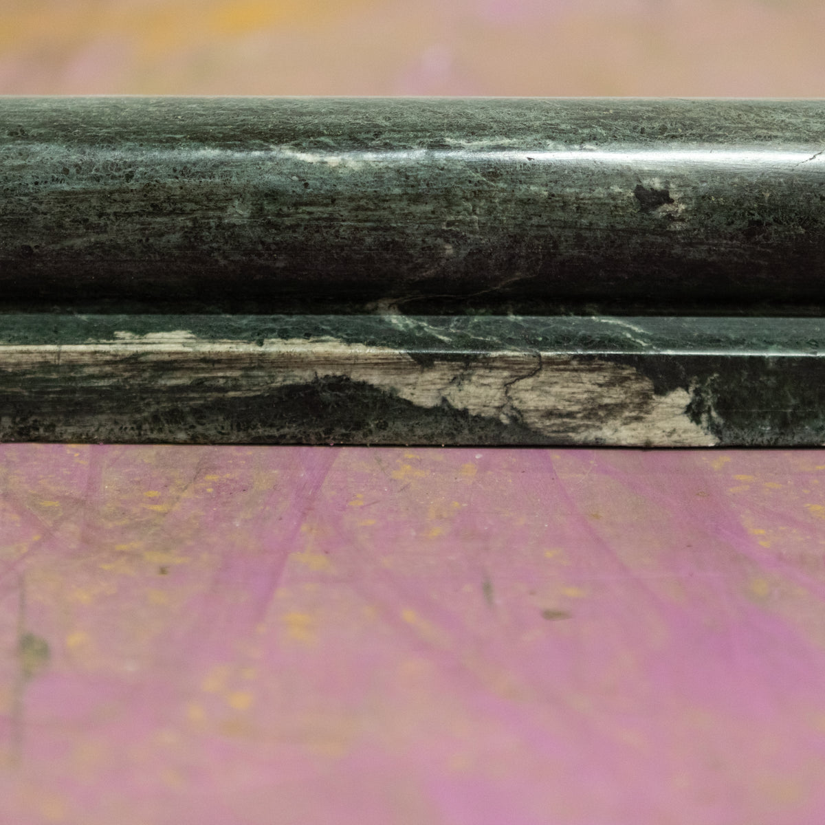 Antique Green Marble Fireplace Fender | Verde Antico Curb Fender | The Architectural Forum