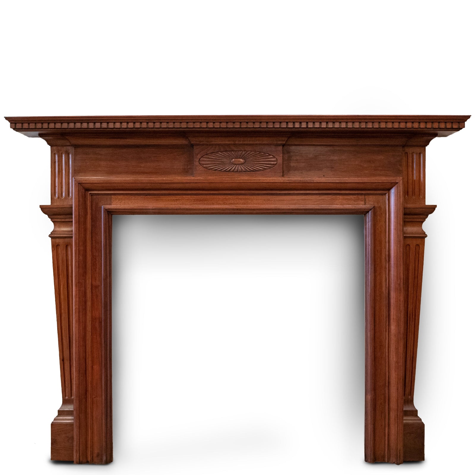Antique Carved American Walnut Fireplace Surround | The Architectural Forum