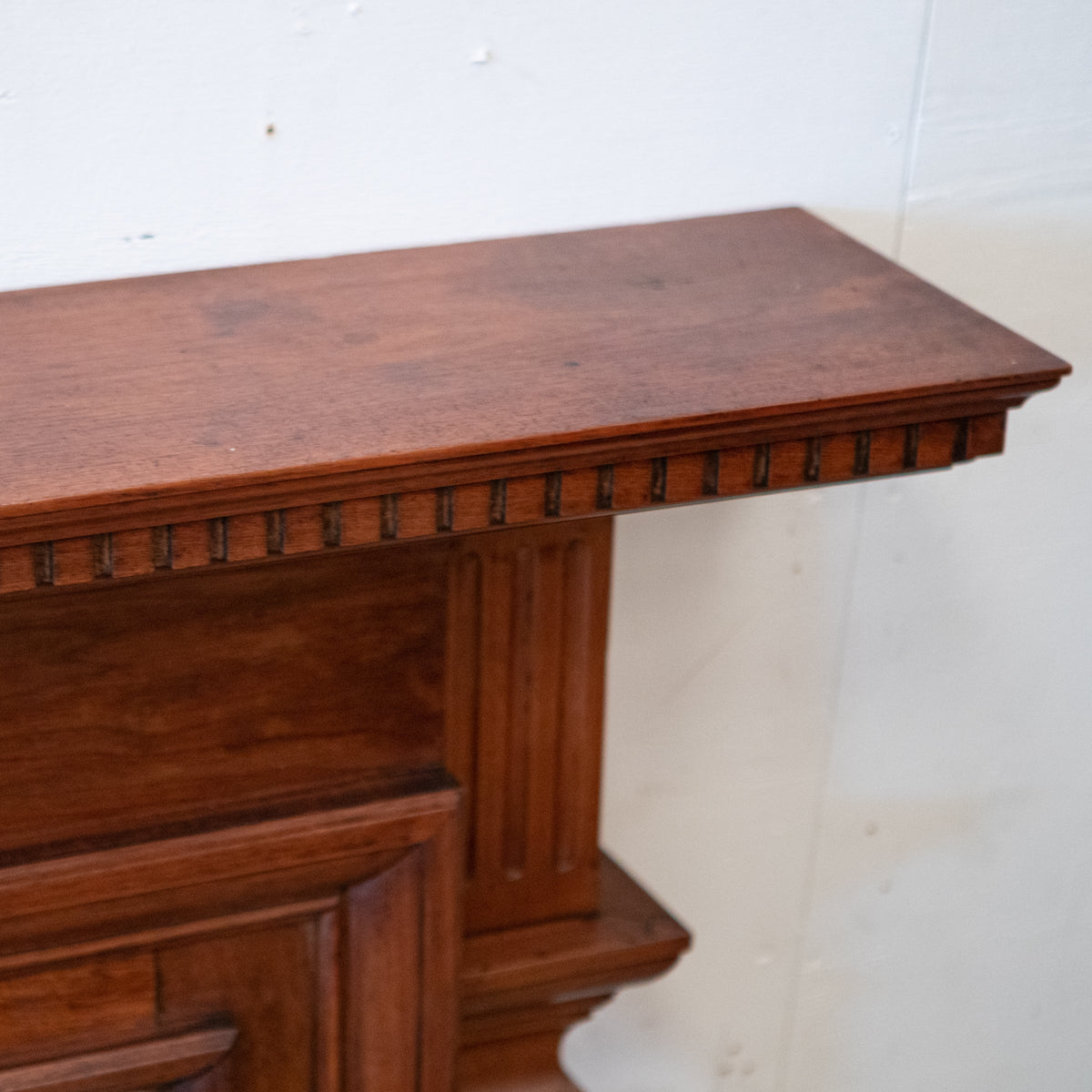 Antique Carved American Walnut Fireplace Surround | The Architectural Forum