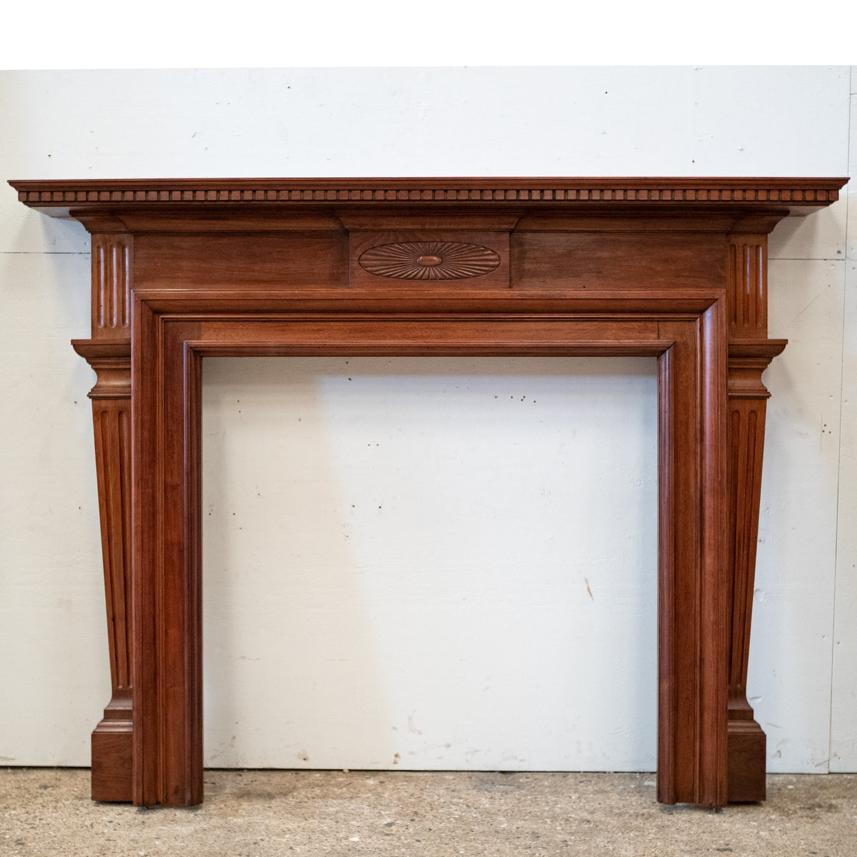 Antique Carved American Walnut Fireplace Surround | The Architectural Forum