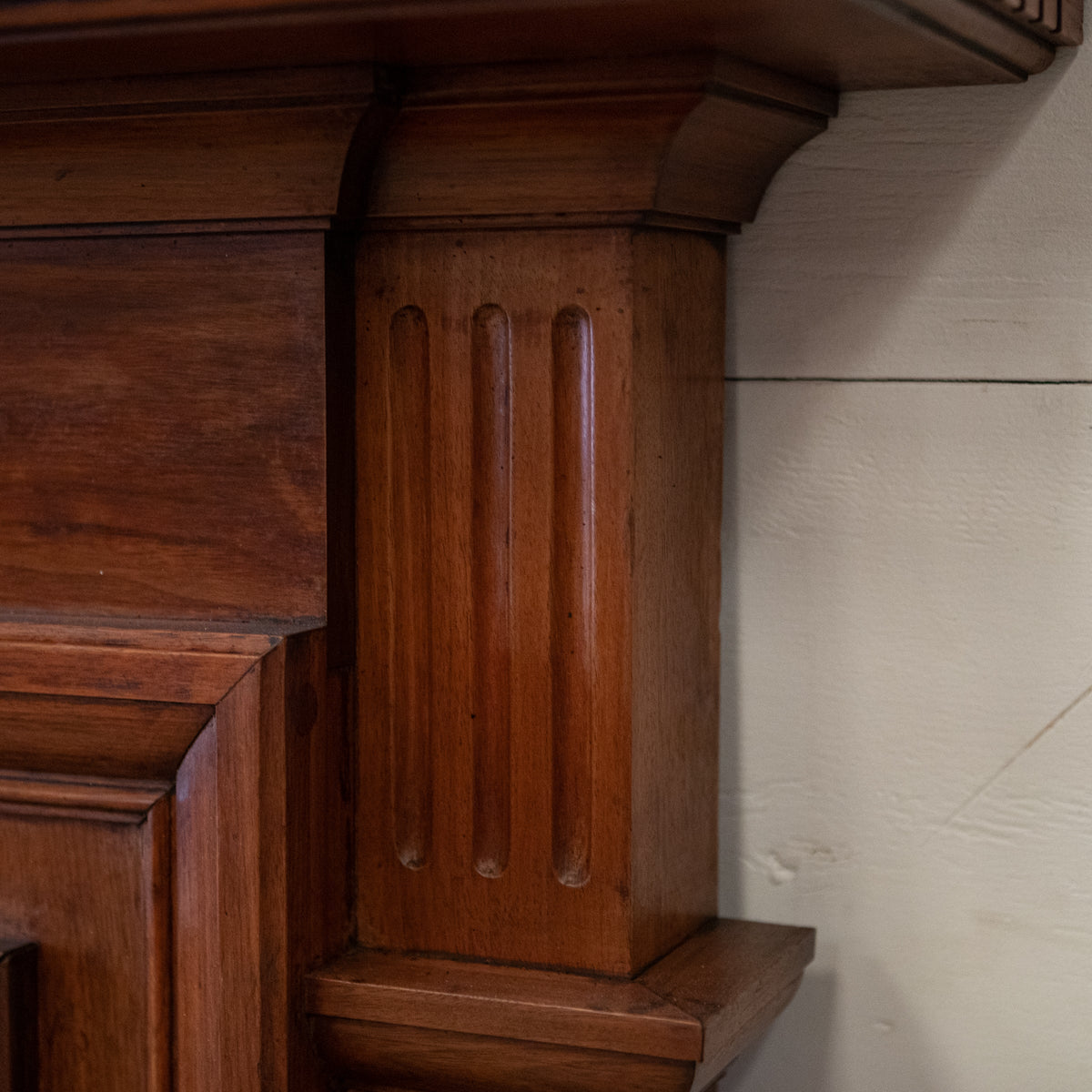 Antique Carved American Walnut Fireplace Surround | The Architectural Forum