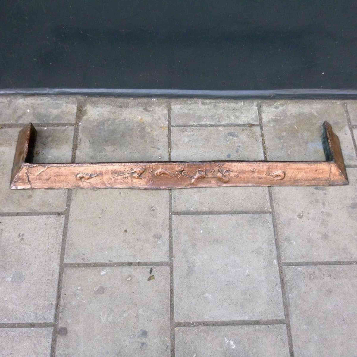 Antique Art Nouveau Copper Fireplace Fender | The Architectural Forum