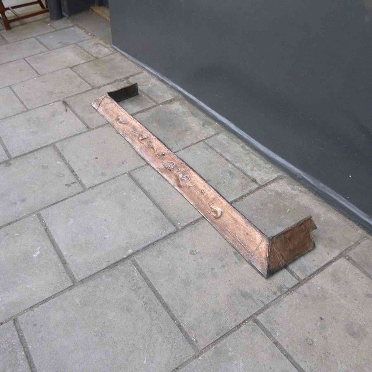 Antique Art Nouveau Copper Fireplace Fender | The Architectural Forum